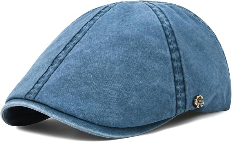 VOBOOM Cotton Flat Cabbie Hat Gatsby Ivy Irish Hunting Newsboy Cap - Image 1